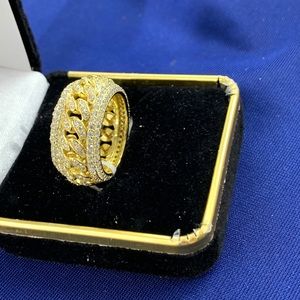 925 sterling silver Cuban pinky ring